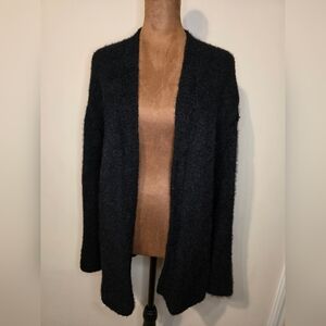 ✨ Angie Charcoal Textured Cardigan – Size Small